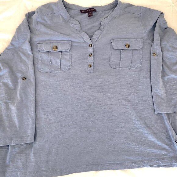 3/4 sleeve, Gloria Vanderbuilt shirt - Picture 2 of 5